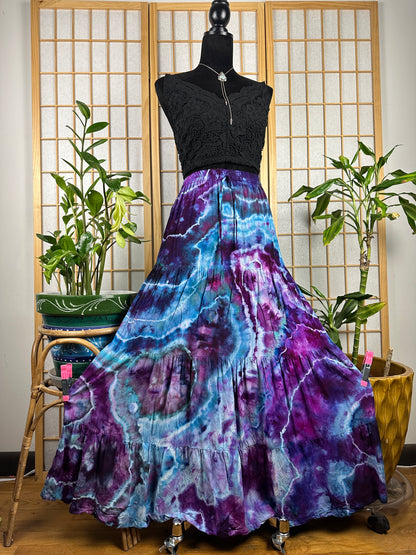 Drawstring Tier Maxi Skirt - XS/SM