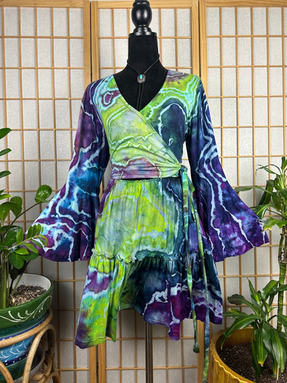 Spinner Mini Skirt/Wrap Top Set - XL/1X