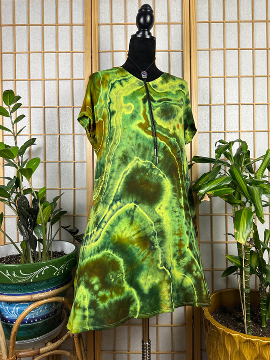 V Neck Swing Dress - XL