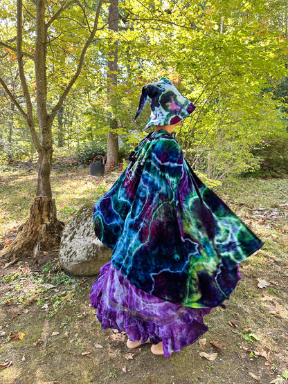 Bamboo Velour Cape - Mermaid