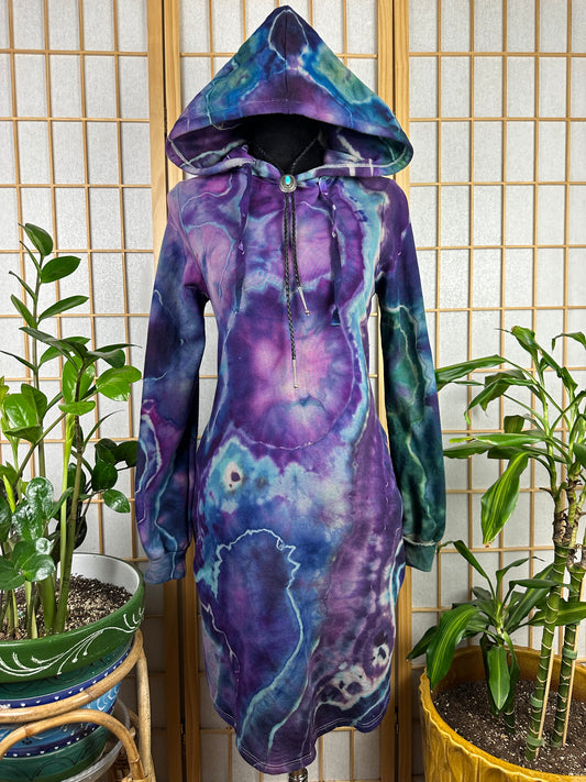 Hoodie Sweatshirt Dress - SMALL