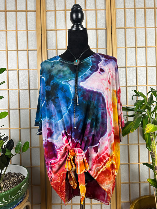 Tie Front Top - 2X/3X