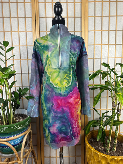 1/2 Zip Sweatshirt Dress - 3X