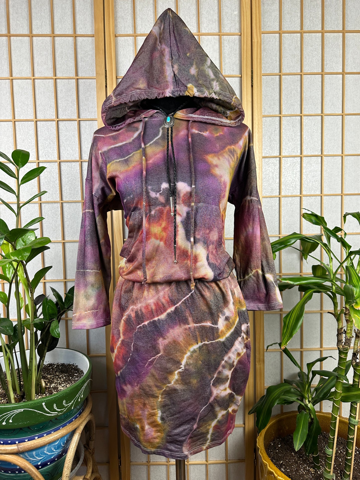 Hoodie Mini Dress - SMALL