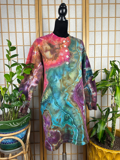 Henley Sweatshirt Dress - SM/MD