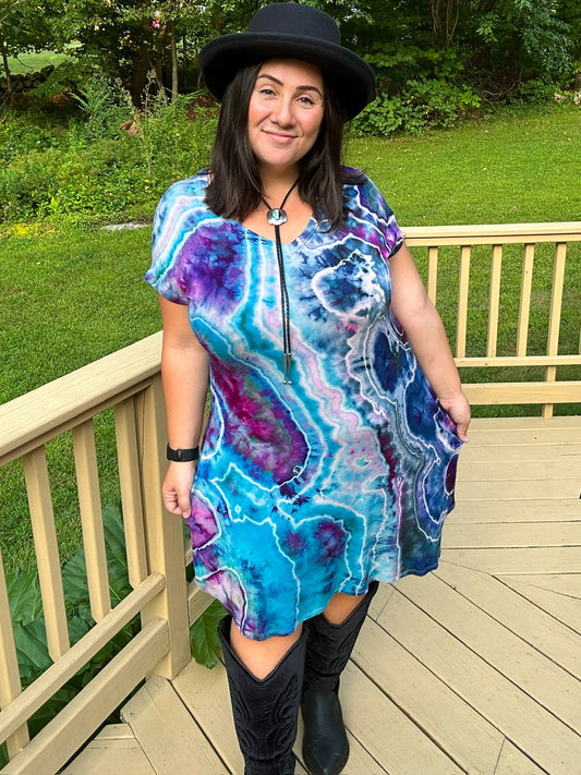 V Neck Swing Dress - XL/1X