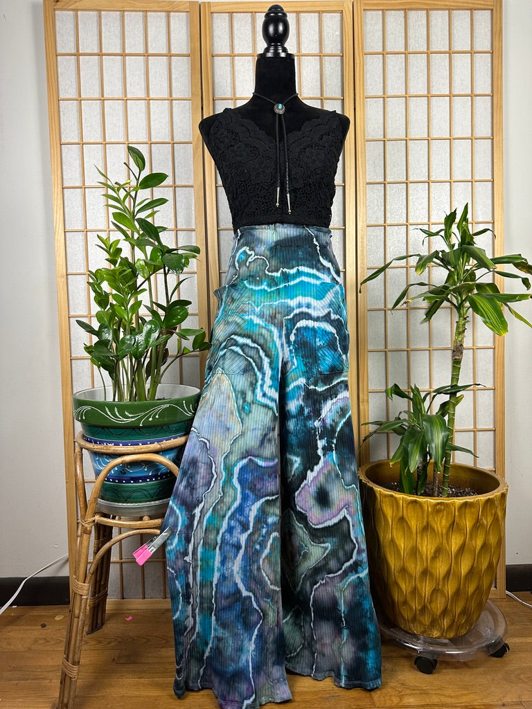 Ribbed Palazzo Pants - 1X