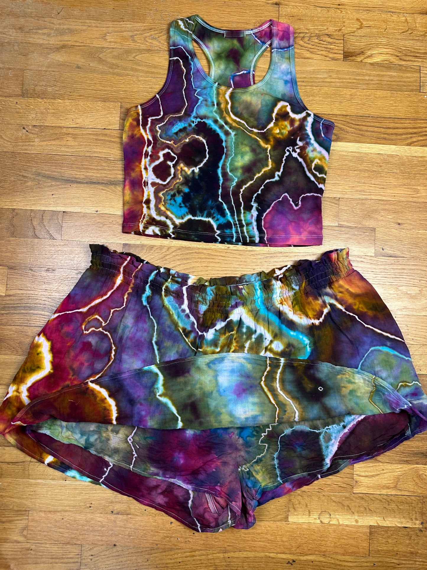 Waffle Skort Set - 2X (w/ tank & tee top options)