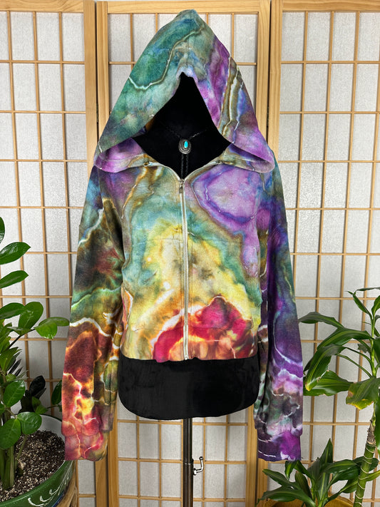 Terrycloth Crop Hoodie - XXL