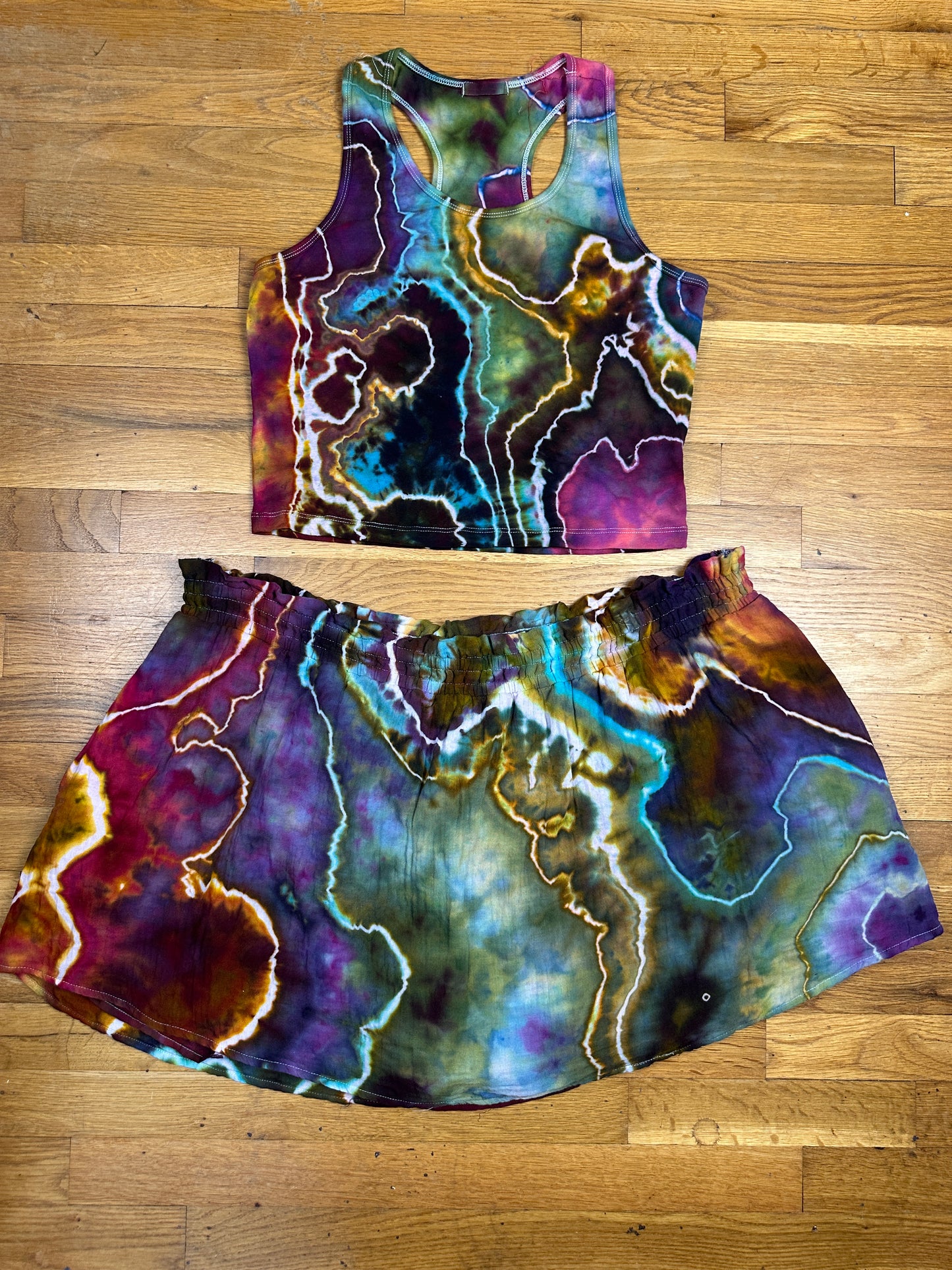 Waffle Skort Set - 2X (w/ tank & tee top options)