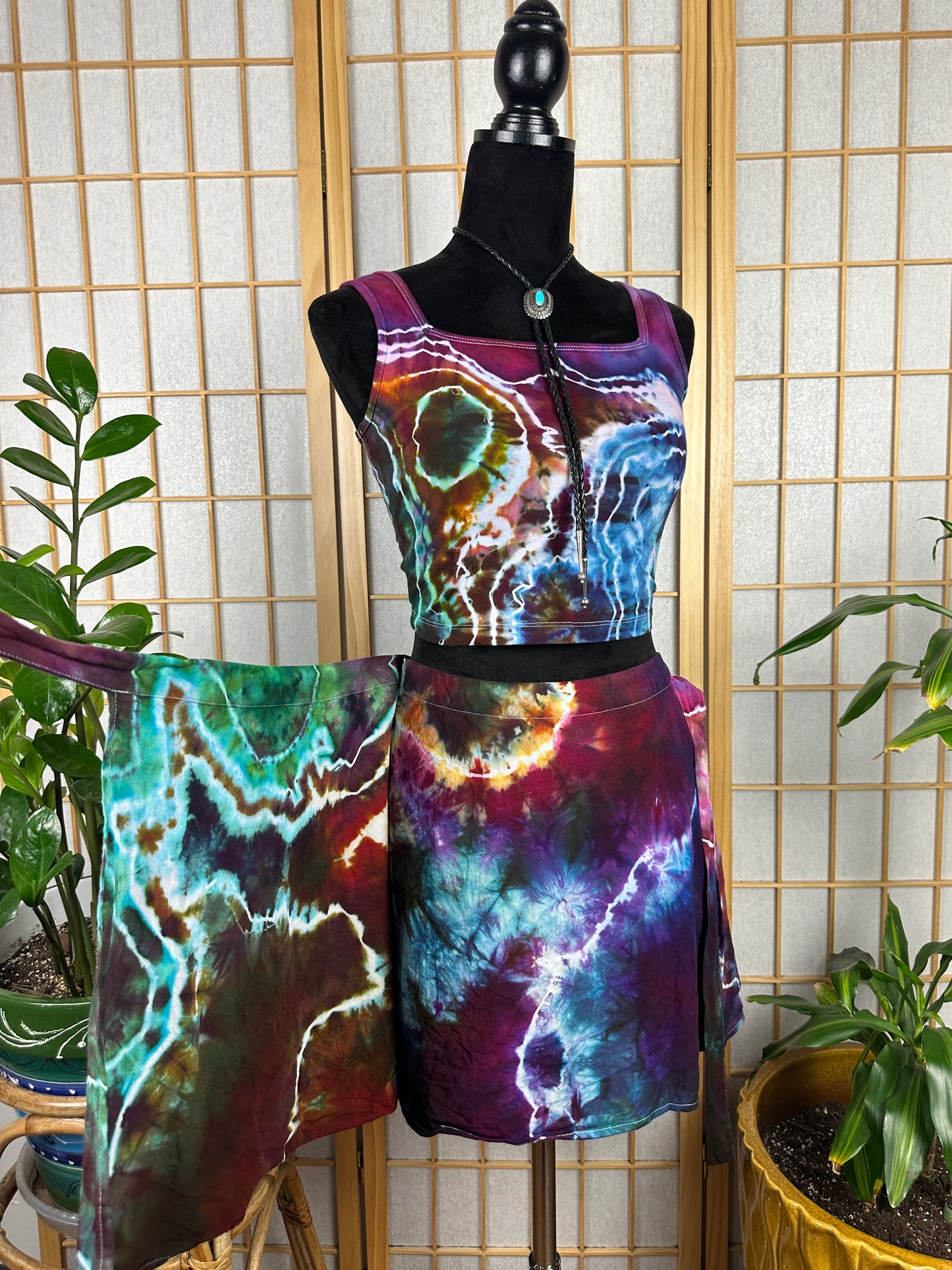 Wrap Skirt Set - LG top/XL bottom