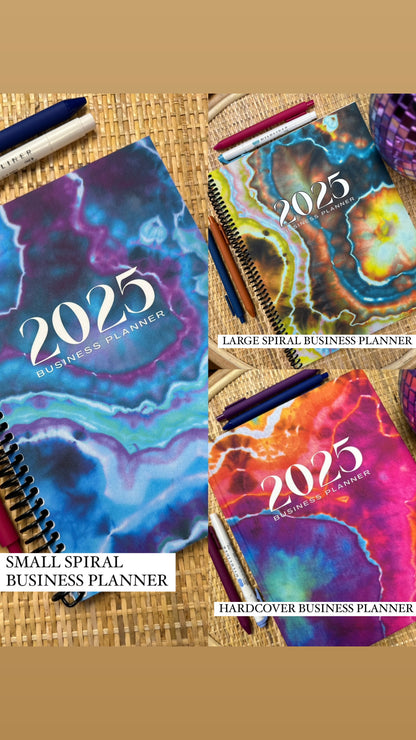 2025 Tie Dye Small Business Planners (Multiple Options)