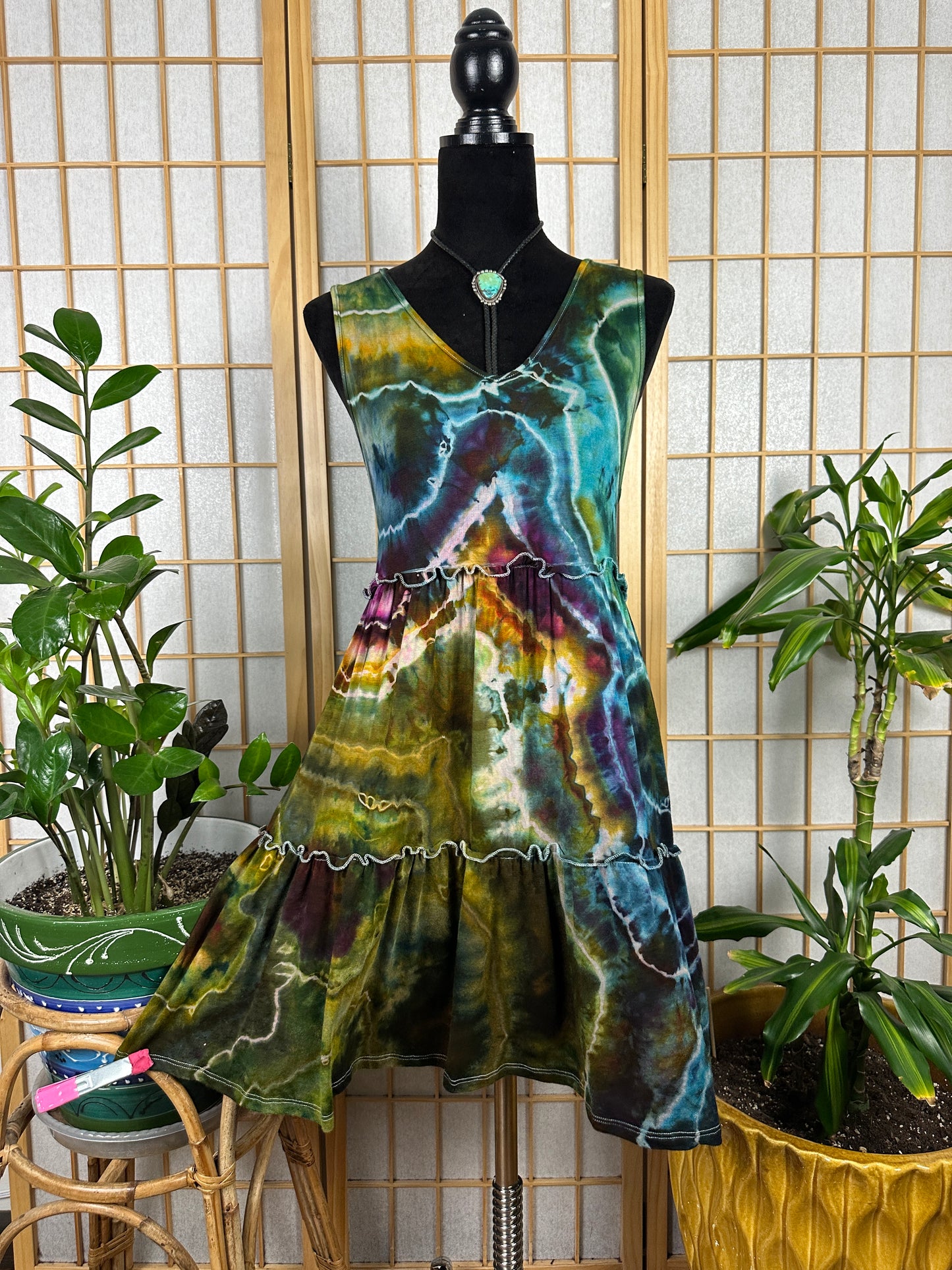 Tiered Tank Dress - SMALL
