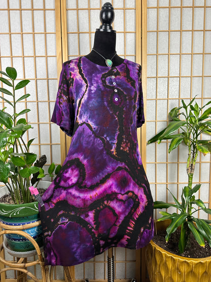 Button Swing Dress - 2X