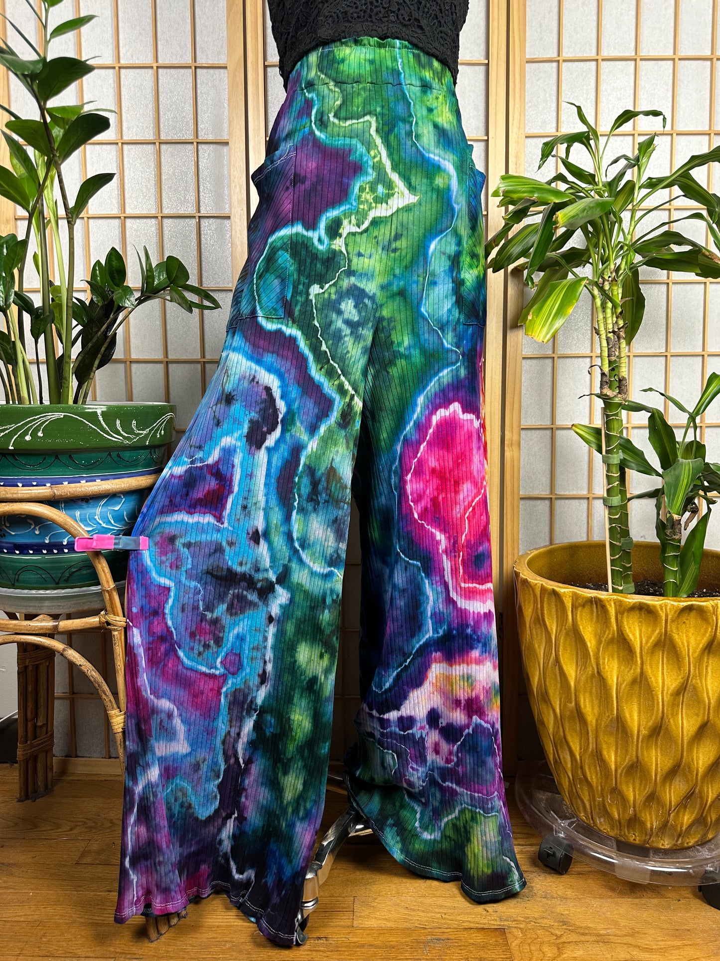 Ribbed Palazzo Pants - 3X