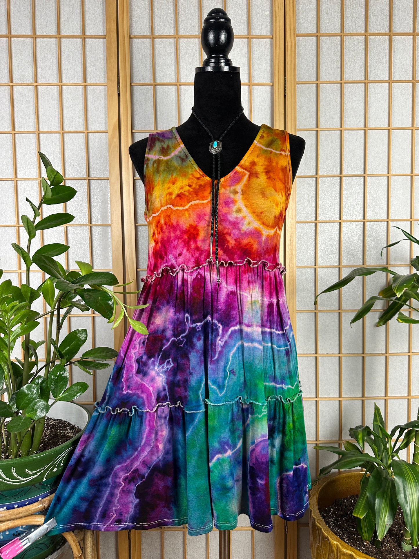 Tiered Tank Dress - SMALL