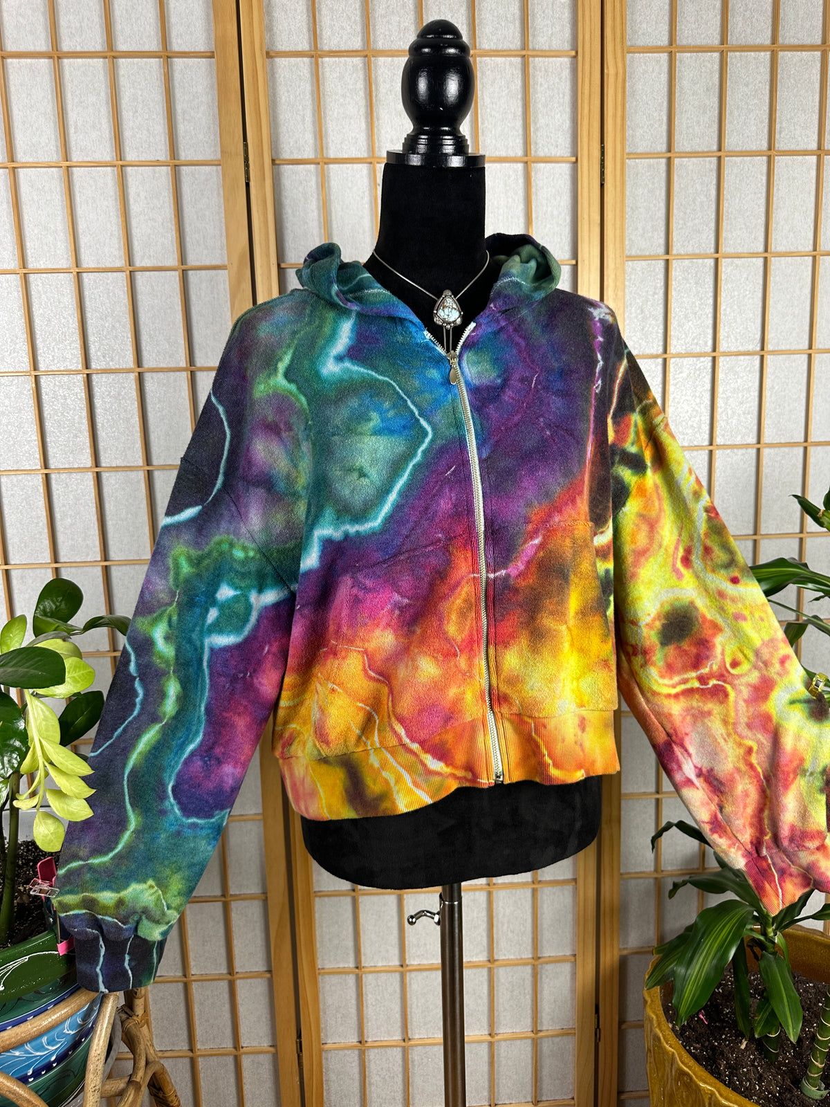 Terrycloth Crop Hoodie - XXL