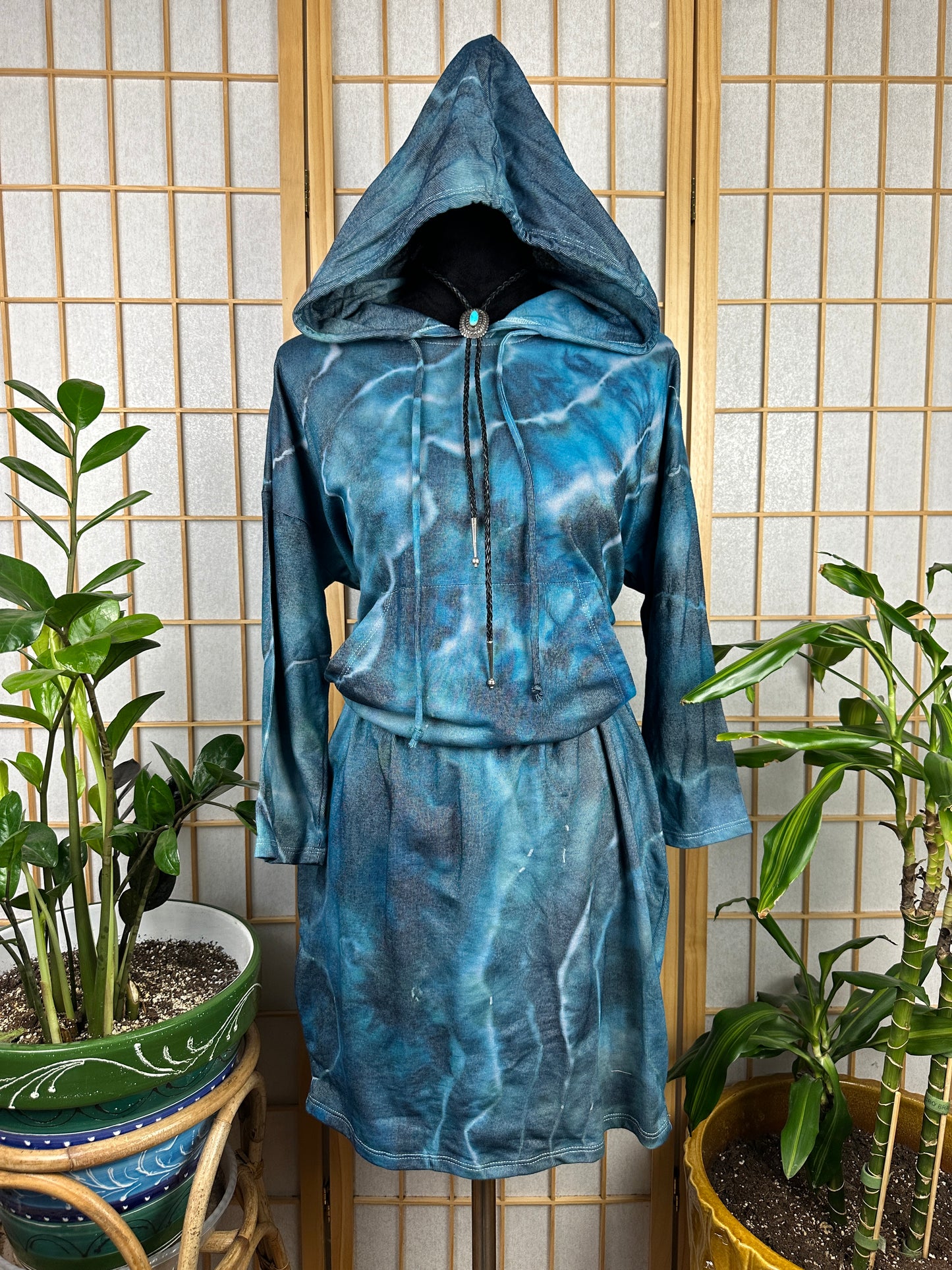 Hoodie Mini Dress - LARGE