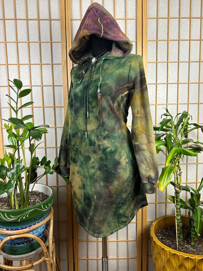 Hoodie Sweatshirt Dress - LARGE
