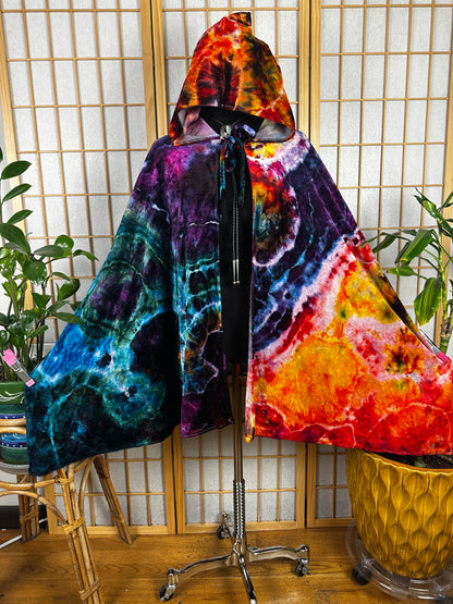Bamboo Velour Cape - Rainbow