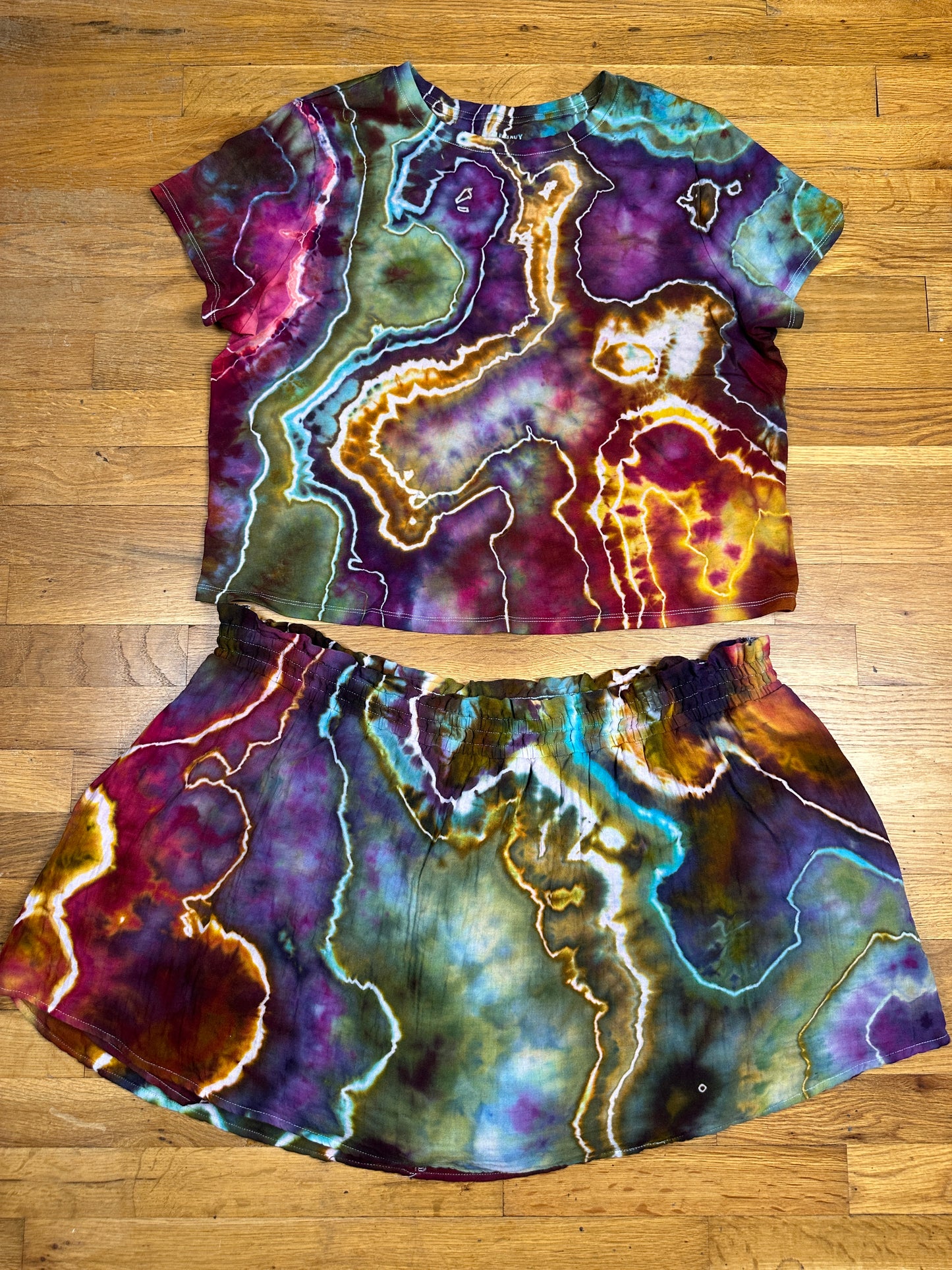 Waffle Skort Set - 2X (w/ tank & tee top options)