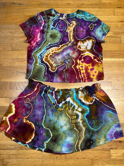 Waffle Skort Set - 2X (w/ tank & tee top options)