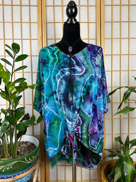 Tie Front Top - 2X/3X