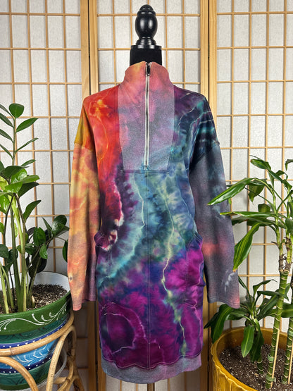 1/2 Zip Sweatshirt Dress - 2X