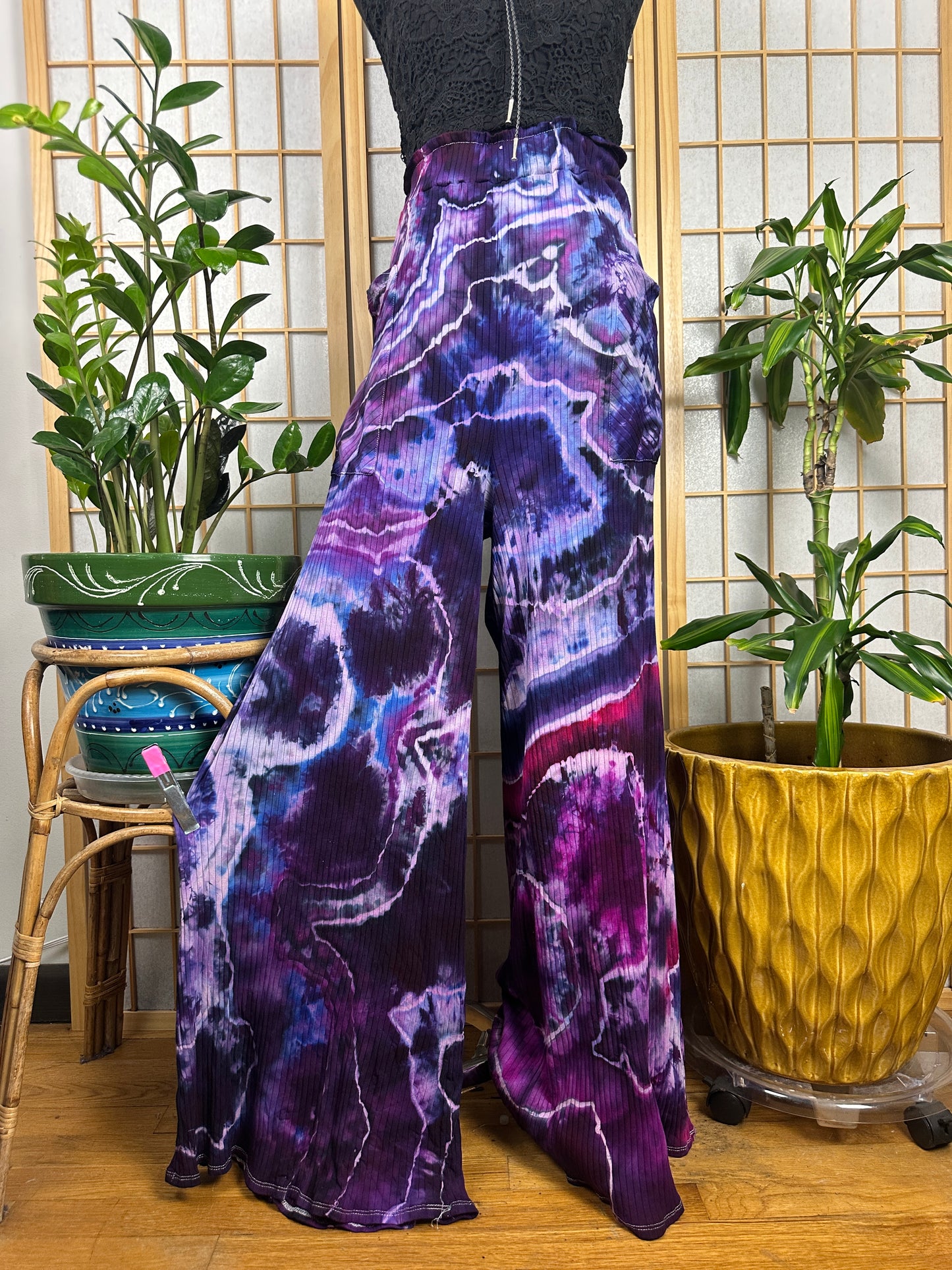 Ribbed Palazzo Pants - 3X