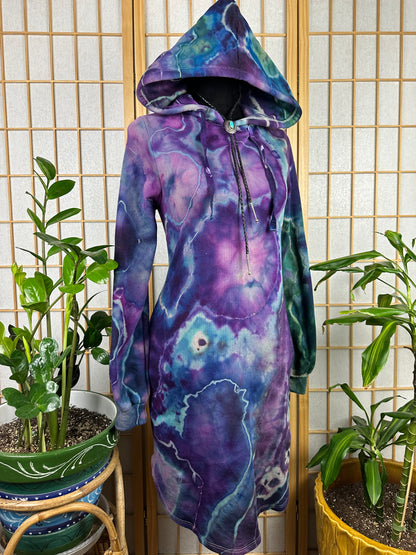 Hoodie Sweatshirt Dress - SMALL