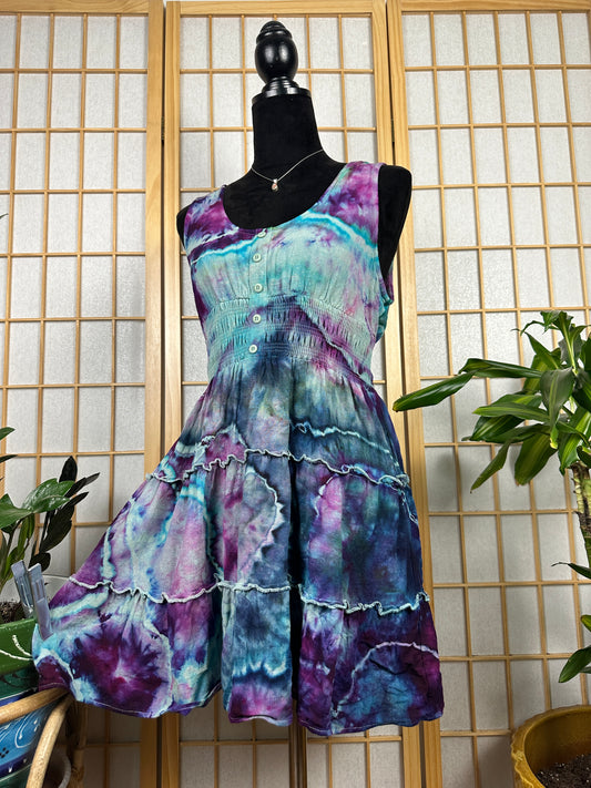 Button Skater Dress - MEDIUM