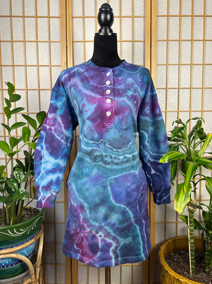 Henley Sweatshirt Dress - MD/LG