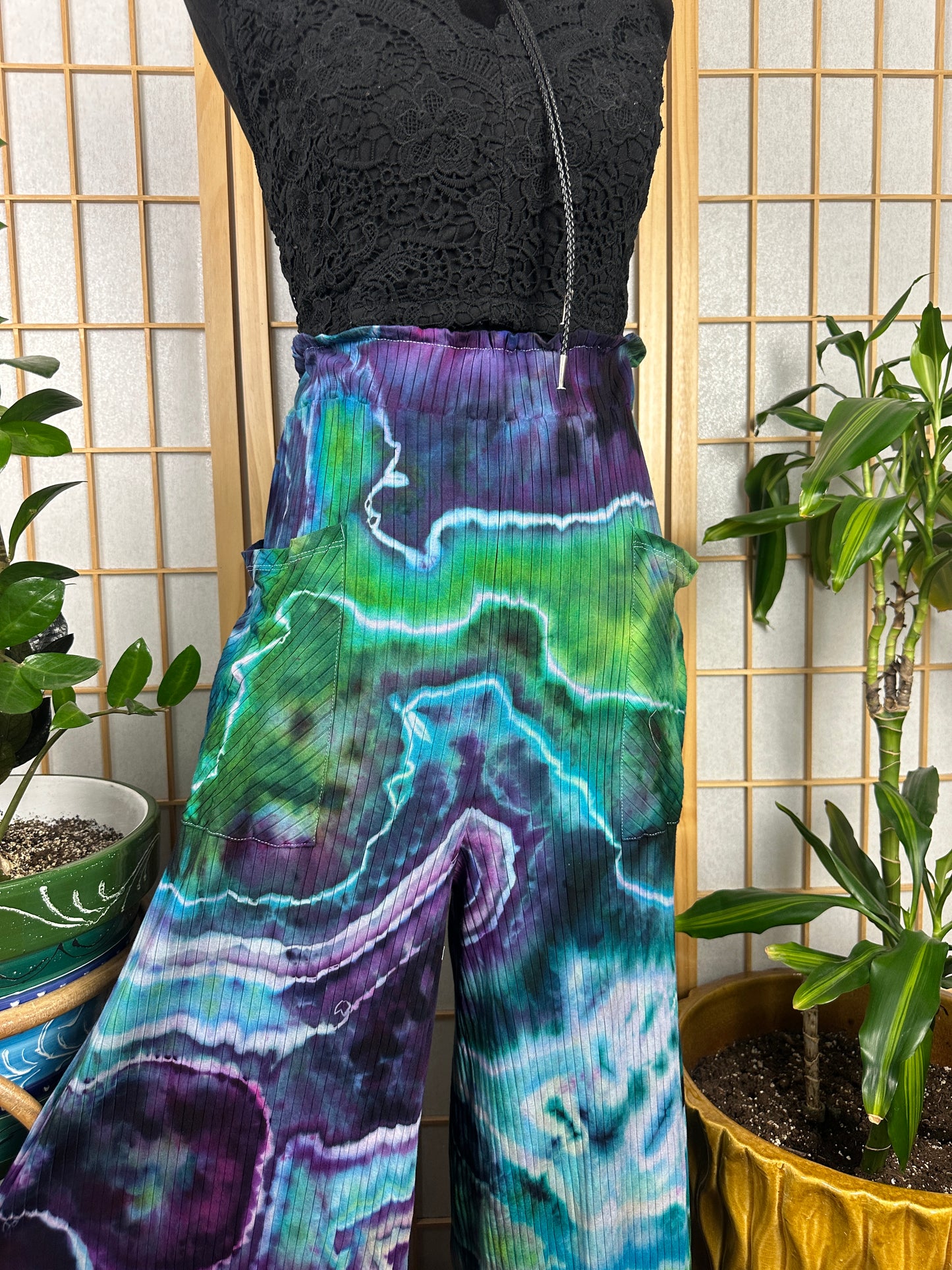 Ribbed Palazzo Pants - 2X