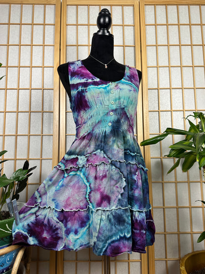 Button Skater Dress - MEDIUM