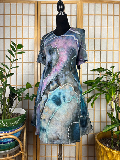 Button Babydoll Dress - 2X