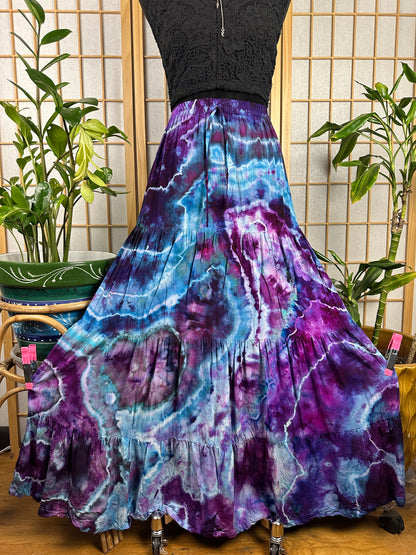 Drawstring Tier Maxi Skirt - XS/SM