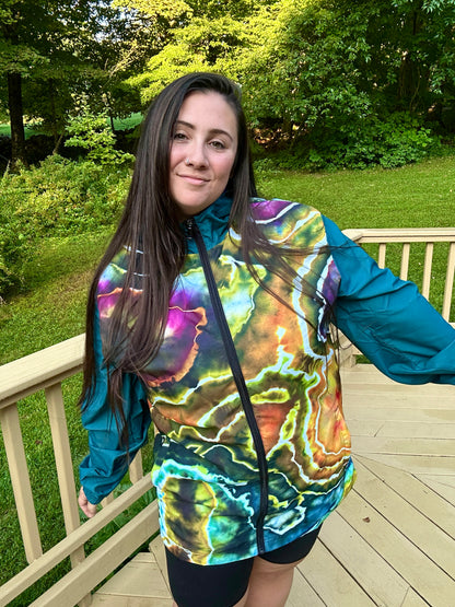 Unisex Tie Dye Windbreaker - Wildflower