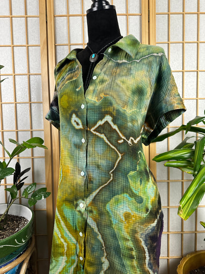 Buttoned Up Maxi - 2X/3X