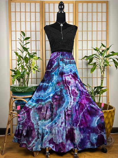 Drawstring Tier Maxi Skirt - XS/SM