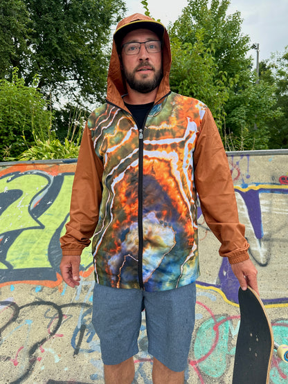 Unisex Tie Dye Windbreaker - Grand Canyon