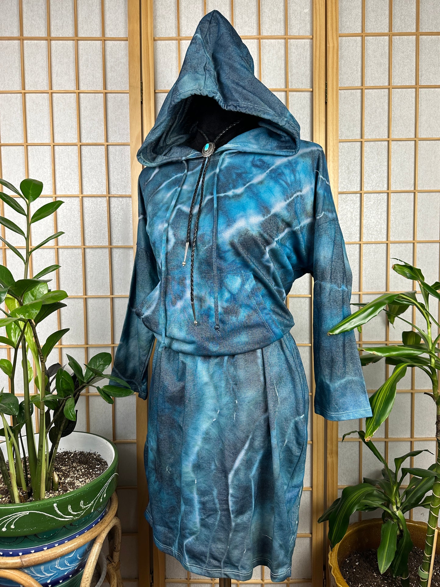 Hoodie Mini Dress - LARGE