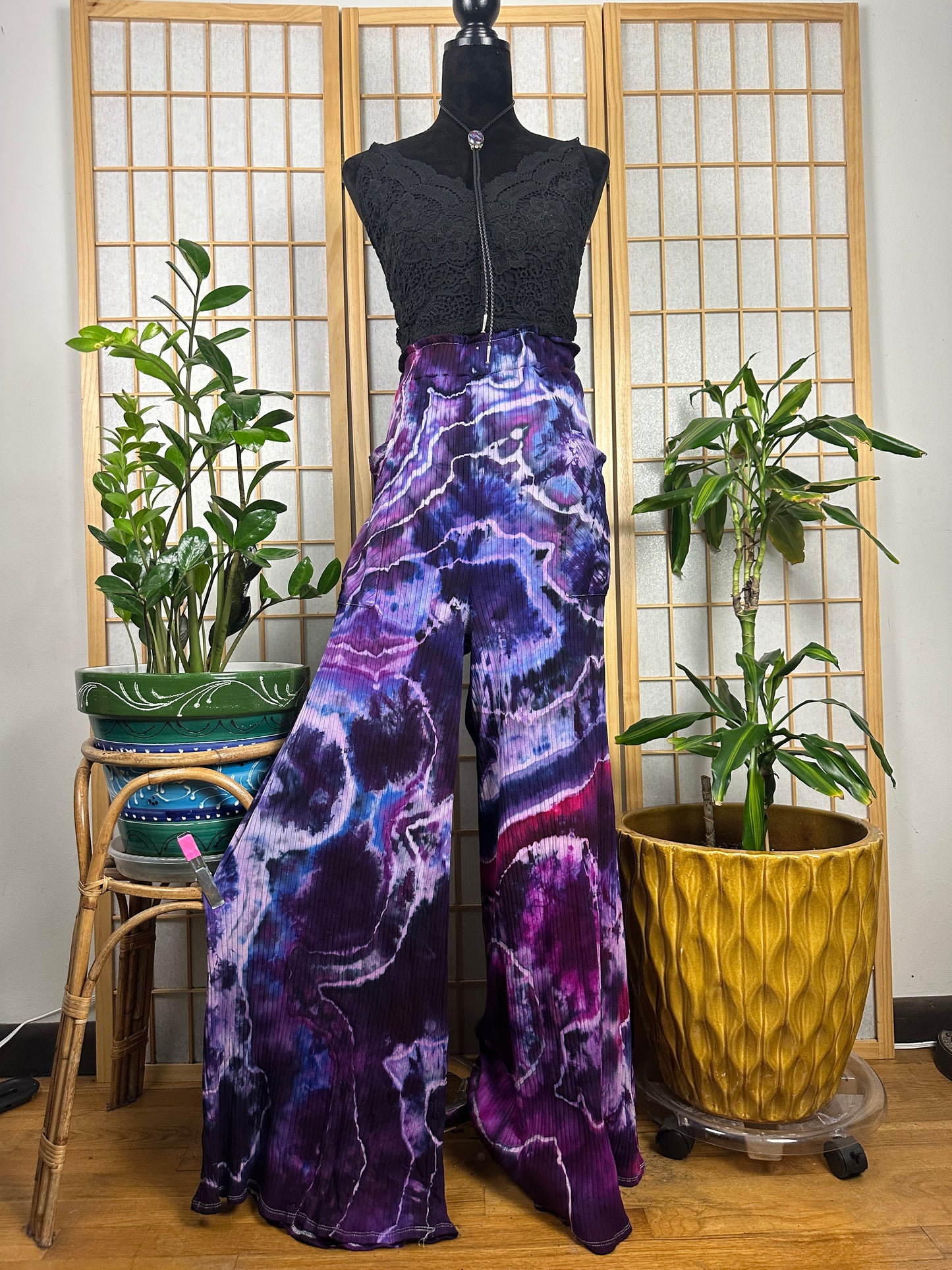 Ribbed Palazzo Pants - 3X