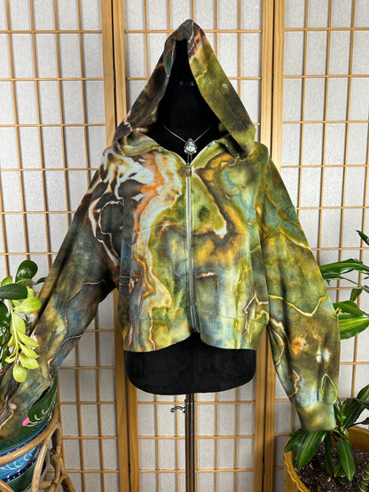 Terrycloth Crop Hoodie - XXL