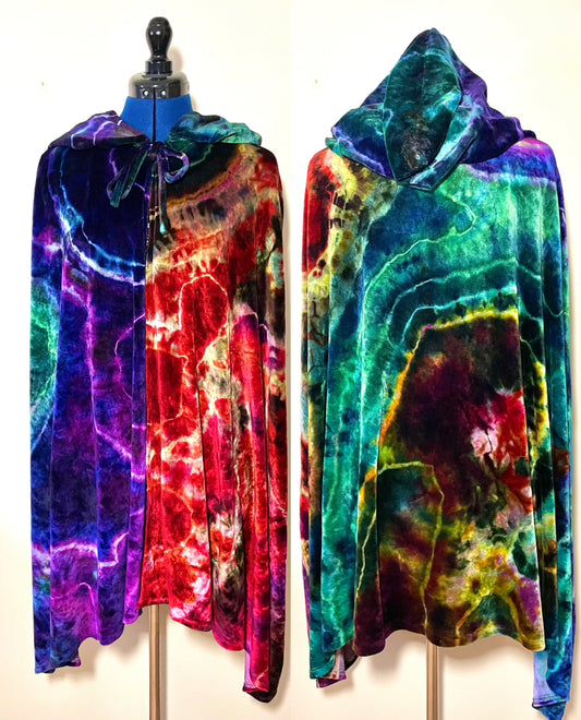 Bamboo Velour Cape - Rainbow