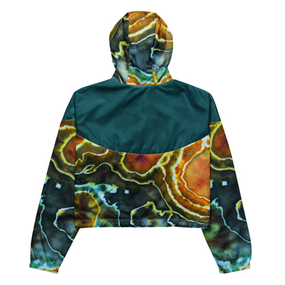 Tie Dye Cropped Windbreaker - Wildflower