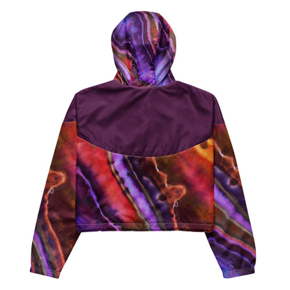 Tie Dye Cropped Windbreaker - Spooky