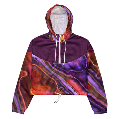 Tie Dye Cropped Windbreaker - Spooky