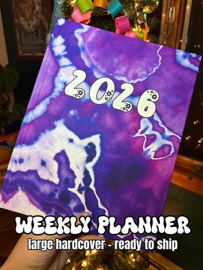 2026 WEEKLY Planner - Large Hardcover (READY TO SHIP)