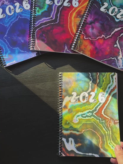2026 MONTHLY Notebook/Planner - A5 Spiral Softcover (READY TO SHIP)