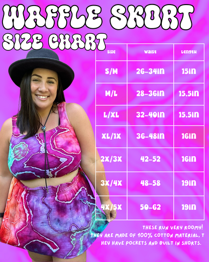 Waffle Skort Set - LARGE